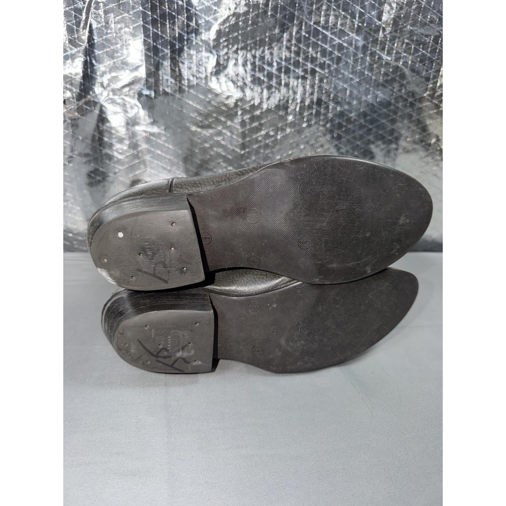 Nocona Western Boots Mens Size 8 Gray Leather Pull On Round Toe USA Cowboy - Picture 12 of 16